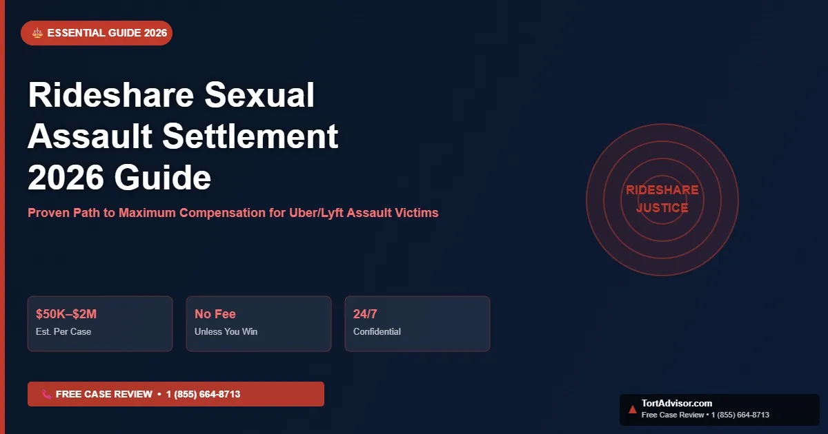 Rideshare Sexual Assault Settlement 2026 Guide rideshare assault settlement 2026