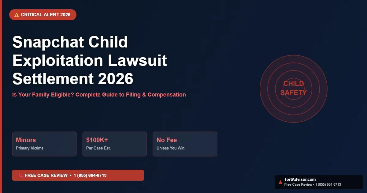 Snapchat Child Exploitation Settlement 2026: Eligibility Guide Snapchat child exploitation settlement 2026